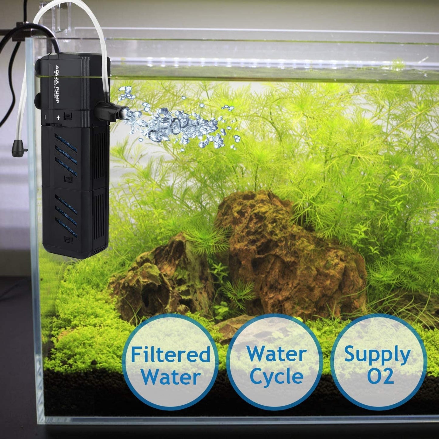 Adjustable Fish Tank Filter  for 10-50 Gallon Fish Tank