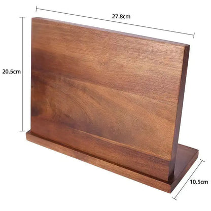 Elegant Wood Magnetic Knife Organizer