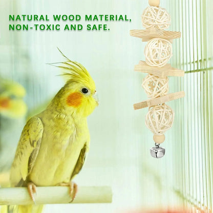 8 Pack Bird Toys for Cage Accessories