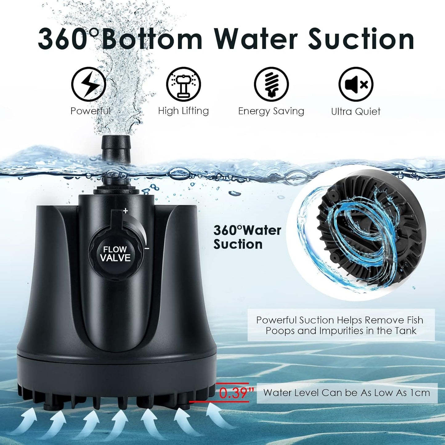 Aquarium Water Pump with Adjustable Switch