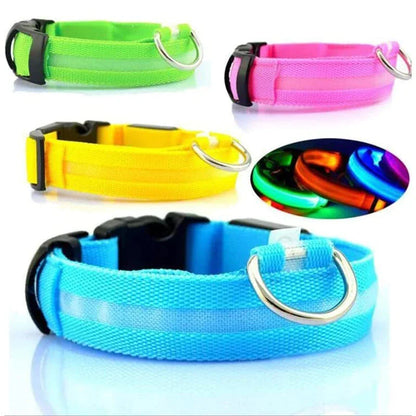 Luminous Safety Pet Collar with Adjustable LED
