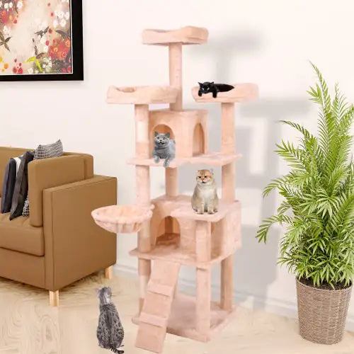 Kitty Cloud Tower - Soft Plush Cat Climber