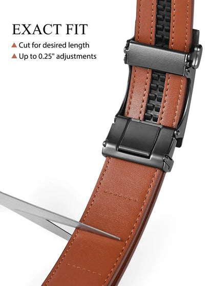 Gent's Ratchet Leather Belt 1 3/8''