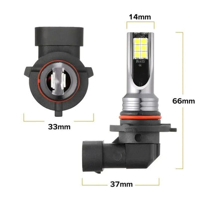 9005 + 9006 LED Headlights Kit Combo Bulbs 8000K High Low Beam Super White Bright