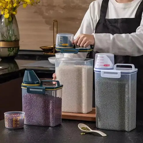 Pet Food Storage Container w/ Measuring Cup