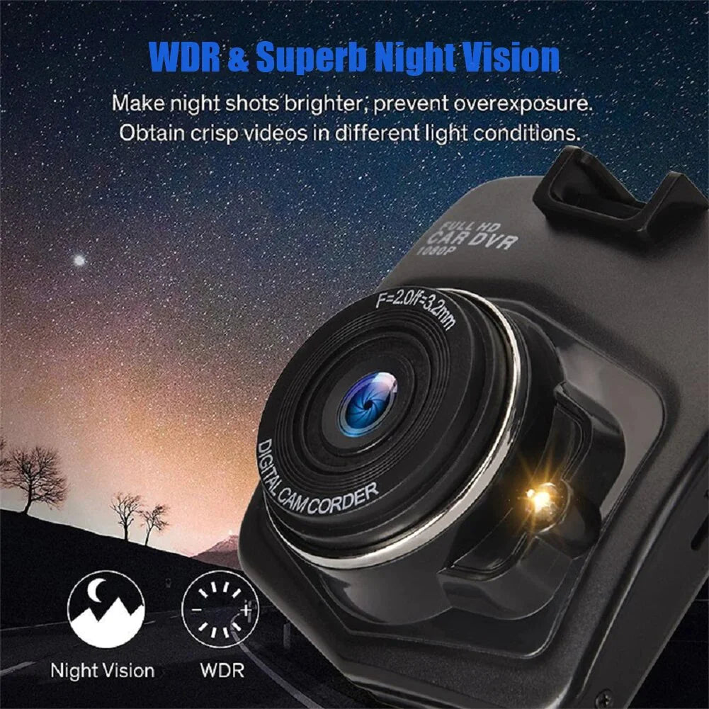 Full HD 1080P Dash Cam with Night Vision