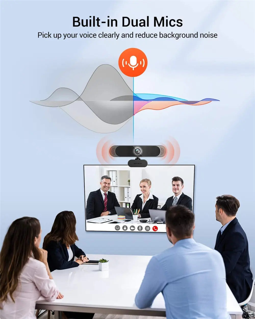 4K HD Webcam With Microphone