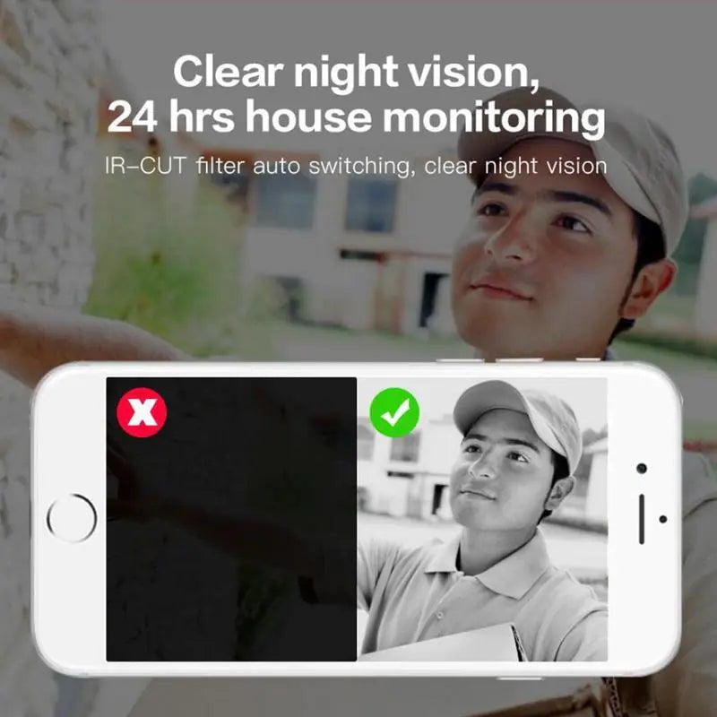 Smart Wireless Video Doorbell with WiFi and HD Monitoring