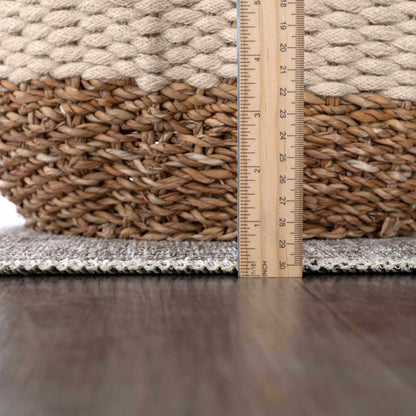 Barny Sage Flat Pile Washable Rug