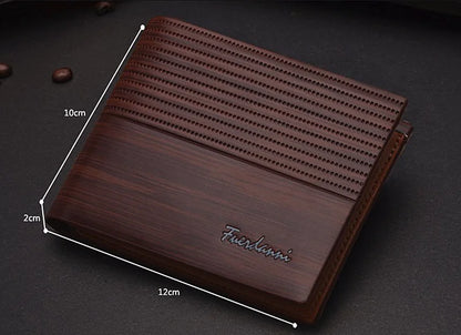 Men's Leather Bifold Wallet & Card Holder