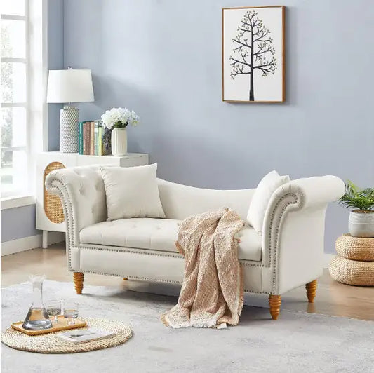 Velvet Ottoman