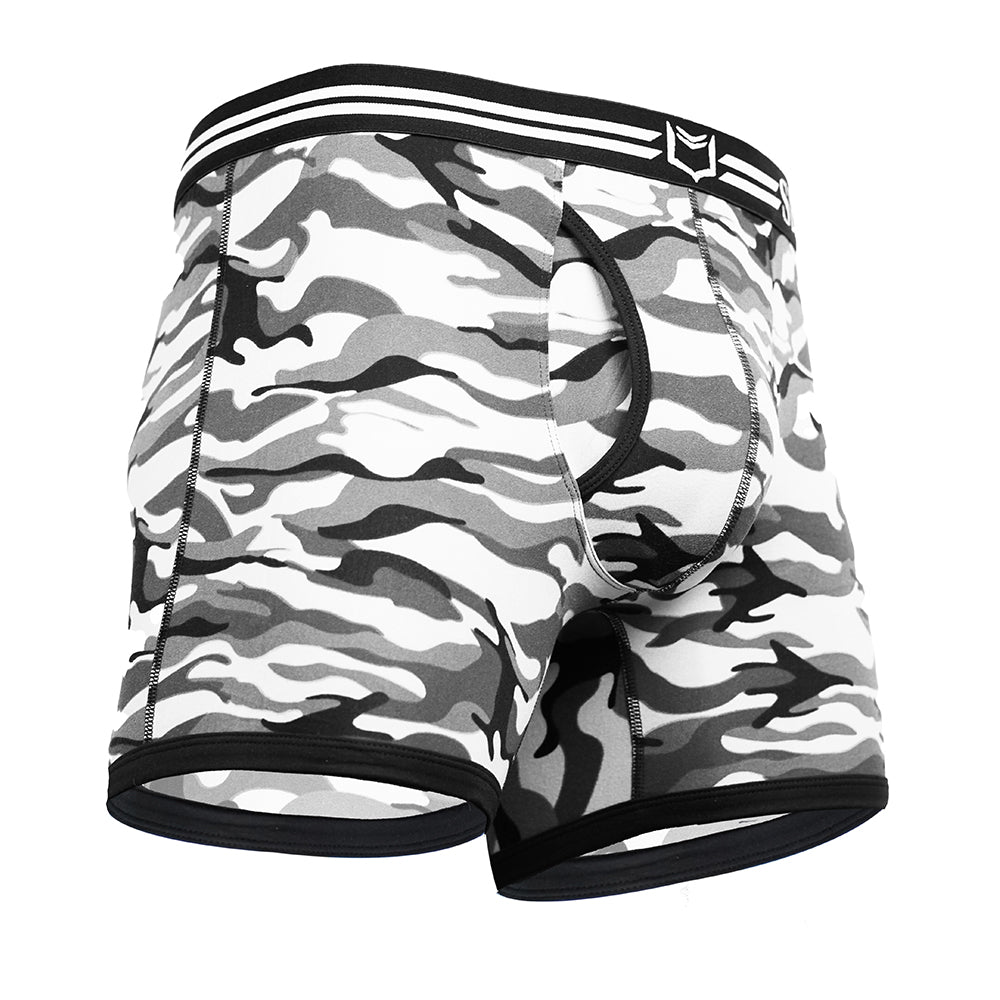SHEATH 4.0 Polyester Camo Men's Dual Pouch Boxer Brief