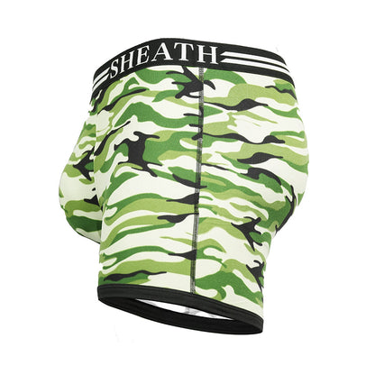 SHEATH 4.0 Polyester Camo Men's Dual Pouch Boxer Brief