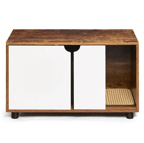 Kitty Litter Cabinet: Double-Door Hidden Hideaway