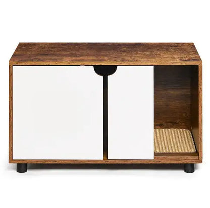 Kitty Litter Cabinet: Double-Door Hidden Hideaway