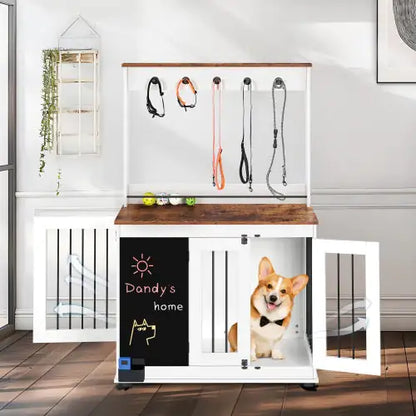 Double Access Artistic Dog Pen