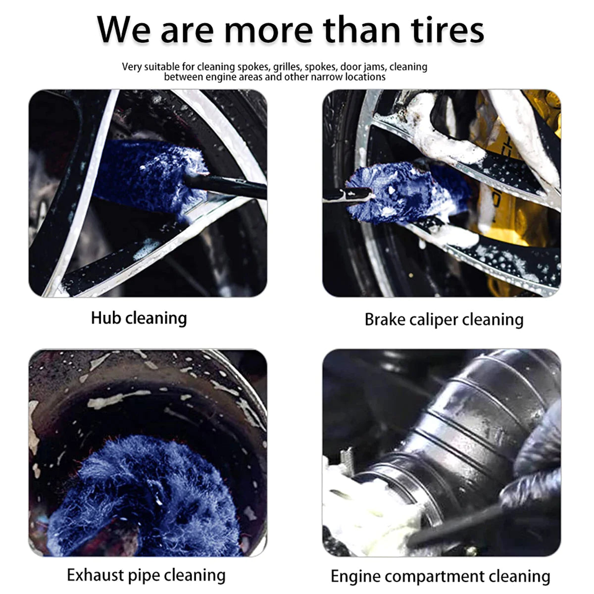 Alloy Wheel Detailing Brush Soft Bristle Cleaner US