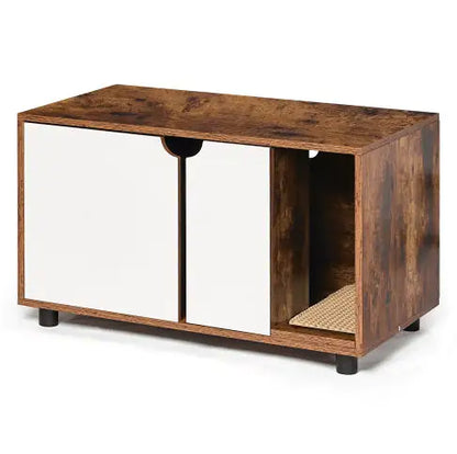Kitty Litter Cabinet: Double-Door Hidden Hideaway
