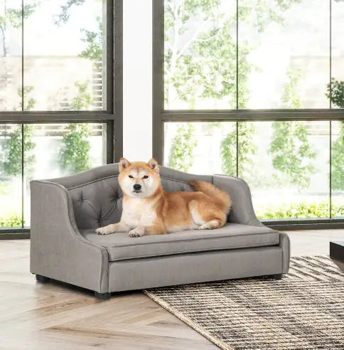 Robin 35 Tufted Wingback Pet Sofa Bed