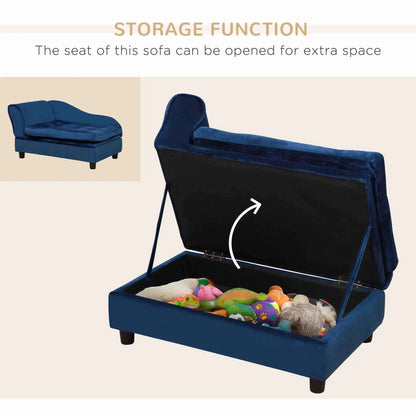 Luxury Small Dog Bed w/ Hidden Storage