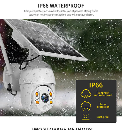 4G Solar Powered Surveillance Camera with Night Vision