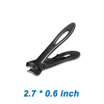 Professional Grade Wide-Jaw Stainless Steel Nail Clippers