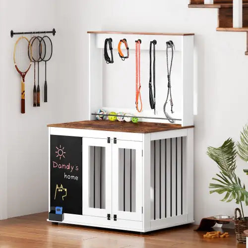 Double Access Artistic Dog Pen