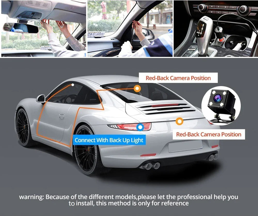 Dual HD 1080P Car Dash Cam with G-Sensor