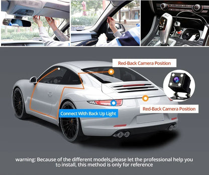 Dual HD 1080P Car Dash Cam with G-Sensor