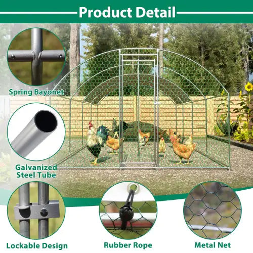 Large Metal Chicken Coop