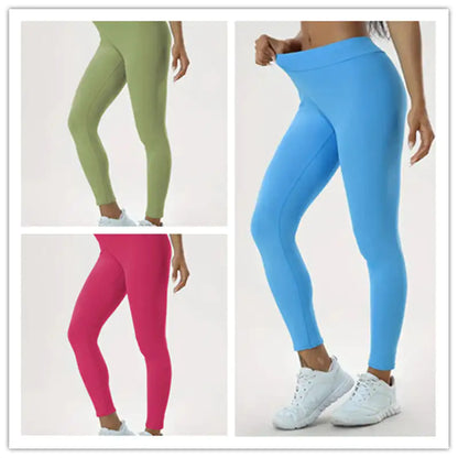 Elegant High-Waisted Sculpting Yoga Trousers