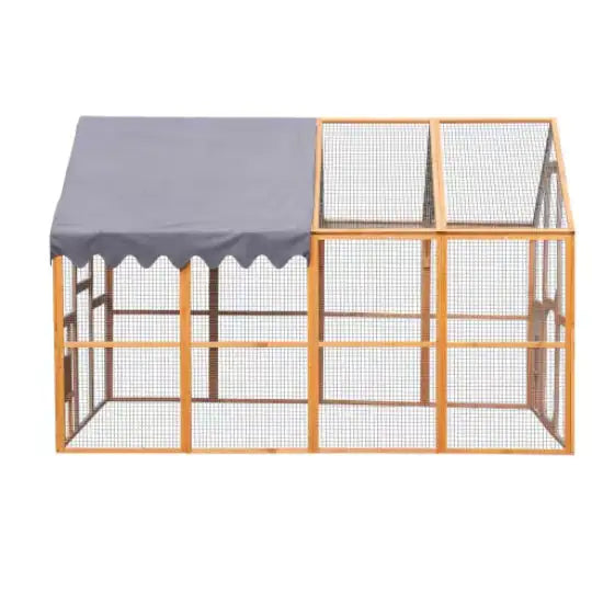 Deluxe Outdoor Pet Haven with Waterproof Guard
