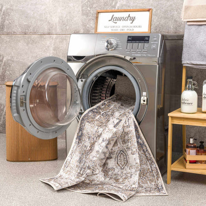 Hera Flat Pile Washable Rug