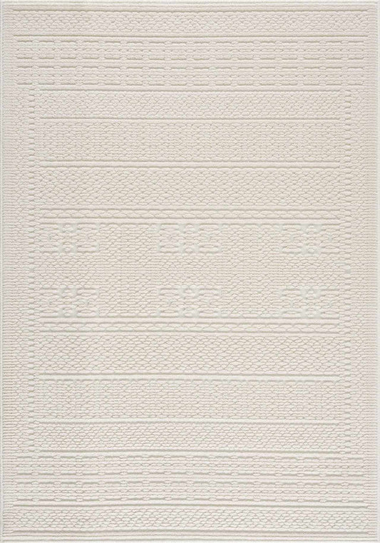 Bahar Cream Washable Area Rug