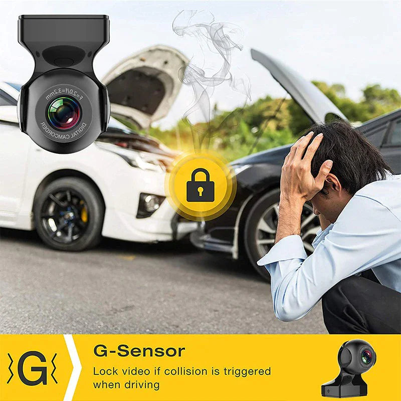 Panoramic 170° Wide-Angle WiFi-Enabled HD Vehicle Recorder