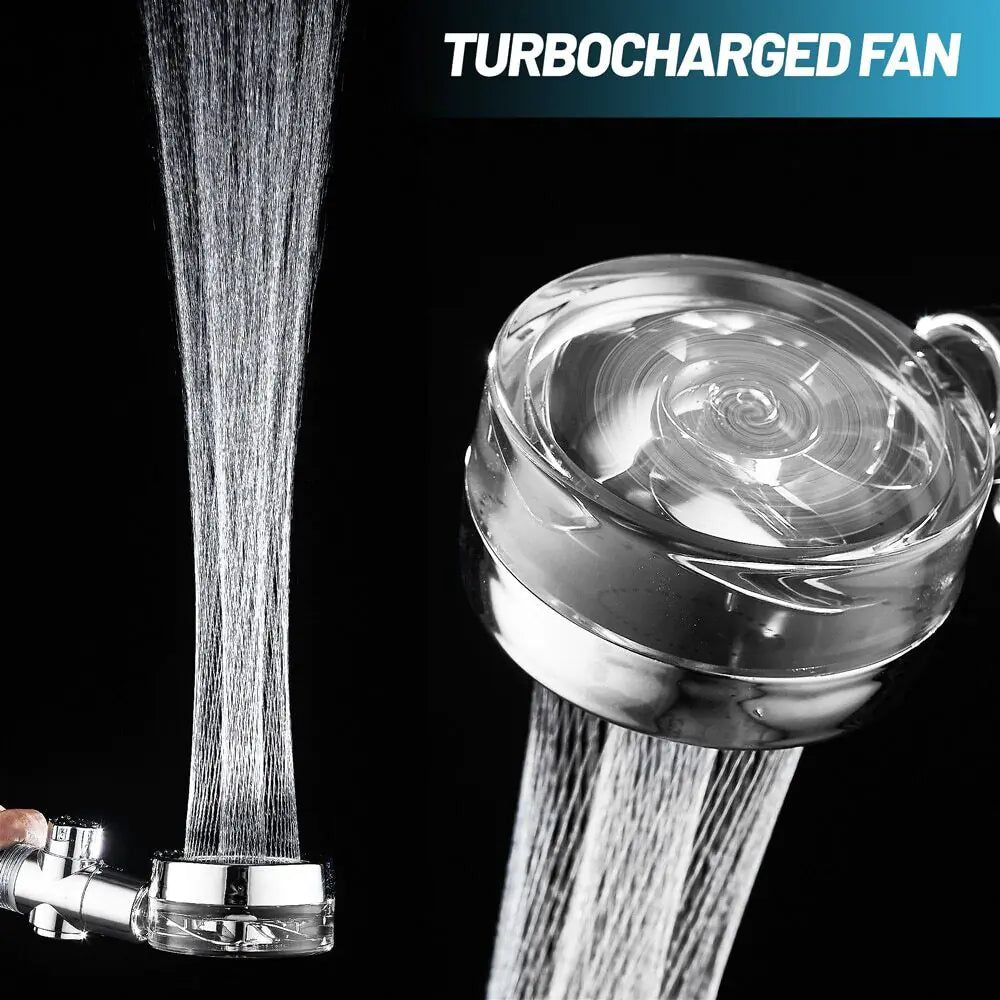 TurboSpin 360° High Pressure Shower Head