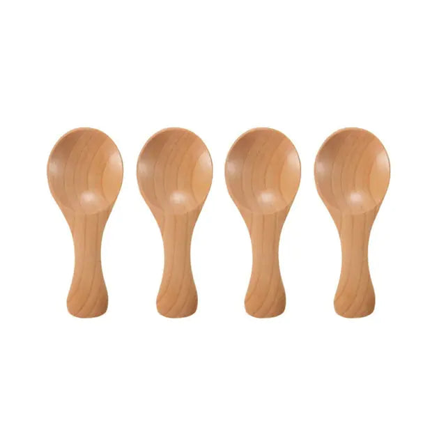 Mini Wooden Spoons 4Pcs