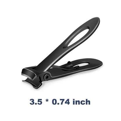 Professional Grade Wide-Jaw Stainless Steel Nail Clippers