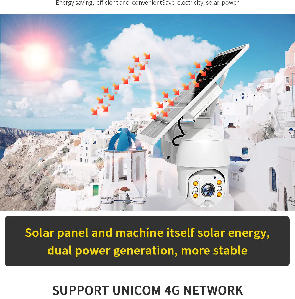 4G Solar Powered Surveillance Camera with Night Vision