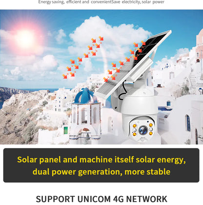 4G Solar Powered Surveillance Camera with Night Vision
