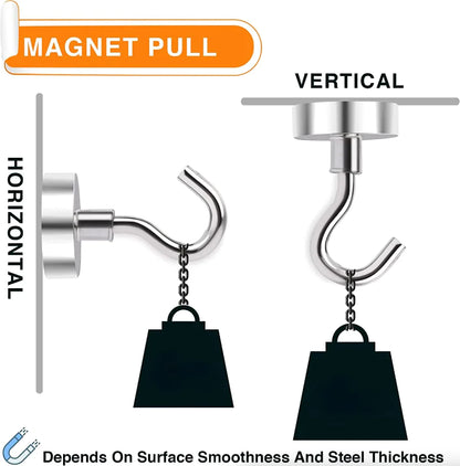 10x Neodymium Magnetic Hook Set USA