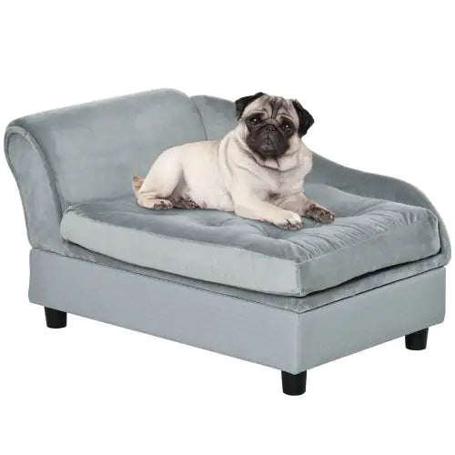 Luxury Small Dog Bed w/ Hidden Storage