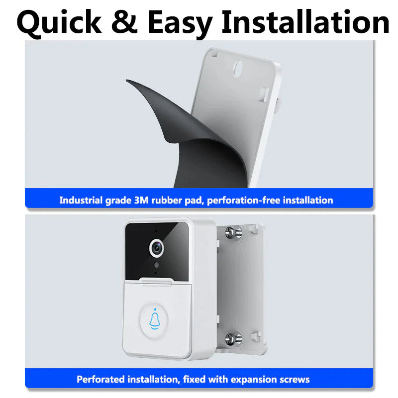 ElegantView HD 1080P Smart WiFi Doorbell with Night Vision and Intercom