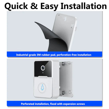ElegantView HD 1080P Smart WiFi Doorbell with Night Vision and Intercom