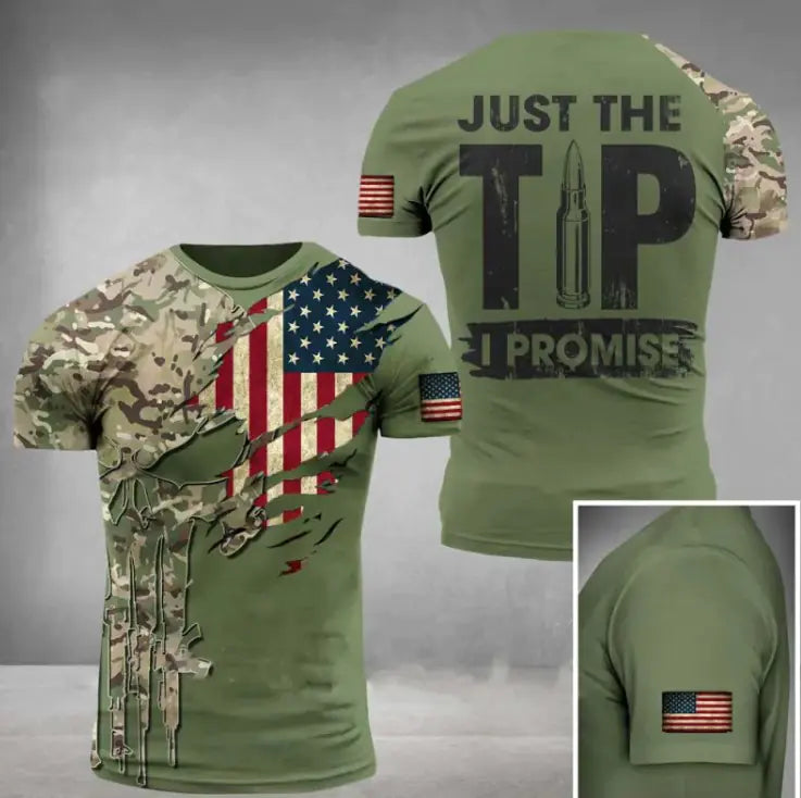 Military Printed 3D T-Shirt