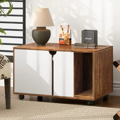 Kitty Litter Cabinet: Double-Door Hidden Hideaway