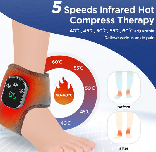 Electric Heated Vibration Ankle Brace