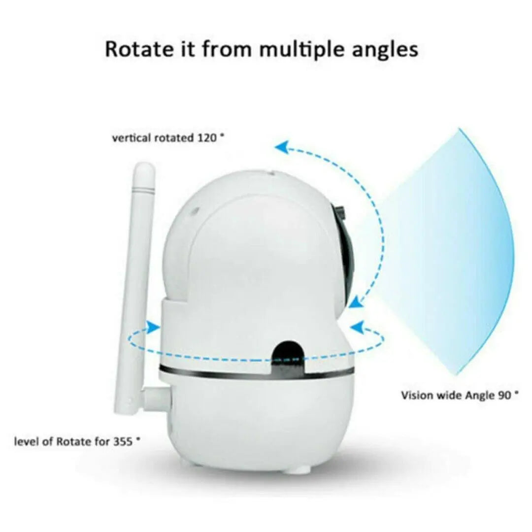 1080P WiFi Wireless Indoor Home Security Camera (Night Vision, Baby, Pet Monitor)