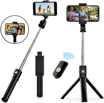 Selfie Stick Tripod with Remote for iPhone Samsung