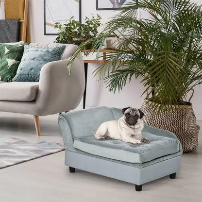 Luxury Small Dog Bed w/ Hidden Storage